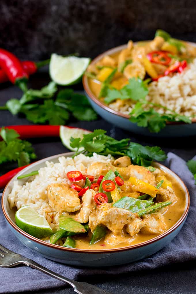 Healthier Red Chicken Curry - without the shop-bought sauce! - Nicky's Kitchen Sanctuary