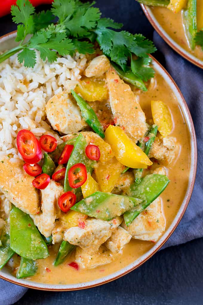 Healthier Red Thai Chicken Curry Without The Shop Bought Sauce Nicky S Kitchen Sanctuary
