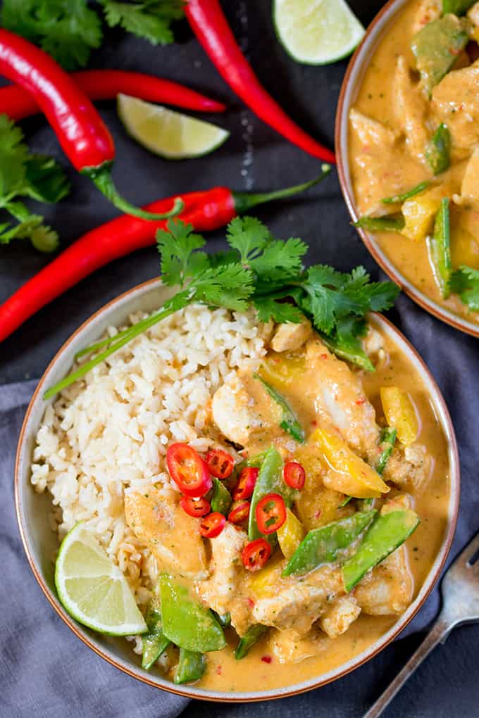 Healthier Red Thai Chicken Curry   without the shop bought sauce  - 43