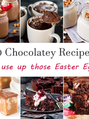 10 ways to use up leftover Easter eggs. If your kids got 5 million Easter eggs, like ours often do, why not use some up in one of these chocolatey recipes!