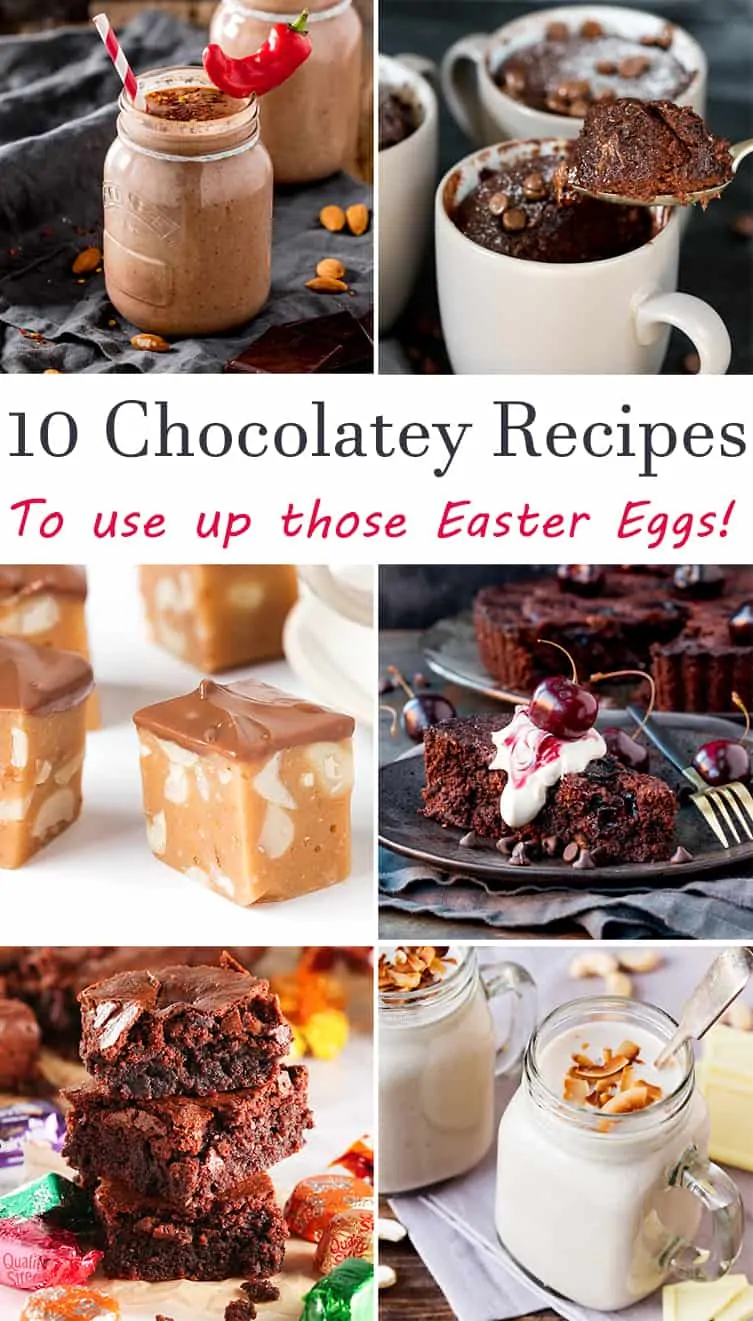 10 ways to use up leftover Easter eggs. If your kids got 5 million Easter eggs, like ours often do, why not use some up in one of these chocolatey recipes!