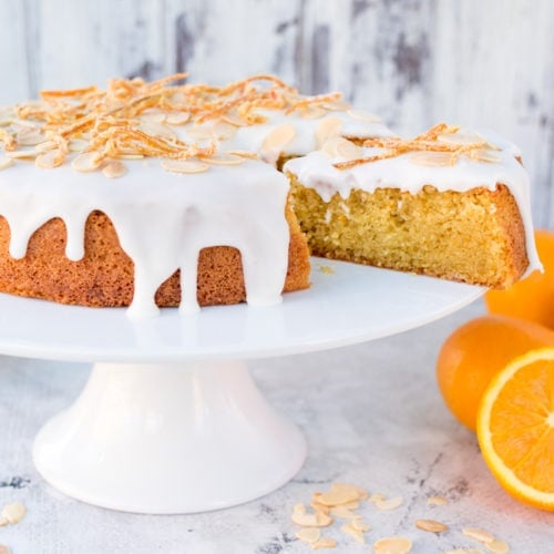 Orange Drizzle Cake with Candied Orange Peel Nicky's Kitchen Sanctuary