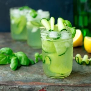 Gin and Cucumber Basil Smash - A light and fragrant cocktail you'll want to drink all through summer!