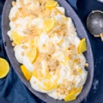 This No-Churn Lemon Shortbread Ice Cream makes a great all-in-one dessert! No special equipment needed. Easy to make gluten free too!