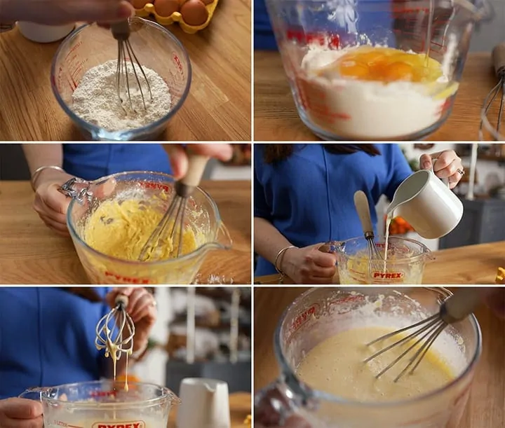 Yorkshire pudding batter initial prep steps