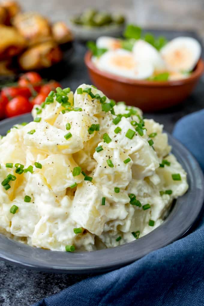 Easy Creamy Potato Salad - Nicky's Kitchen Sanctuary