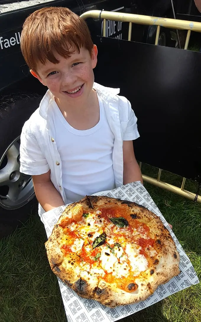 Wood fired pizza at the Big Feastival