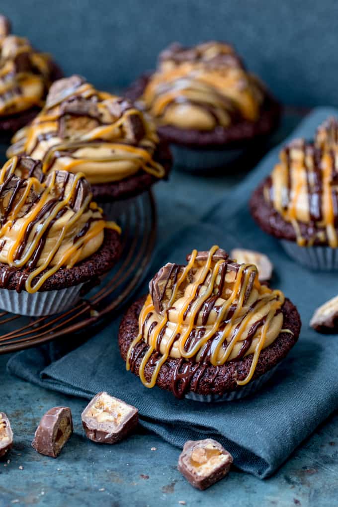 Chocolate Snickers Cupcakes - 93