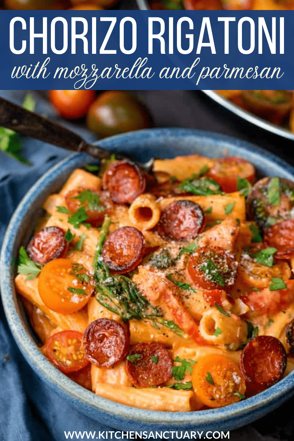 One Pot Creamy Tomato and Chorizo Rigatoni Nicky's Kitchen Sanctuary