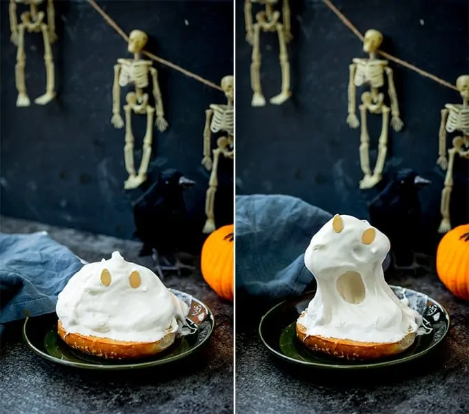 Halloween 'Scream Cheese' - a fun take on the party food from Hotel Transylvania.  It doesn't actually contain cheese, but the kids will get it straightaway!