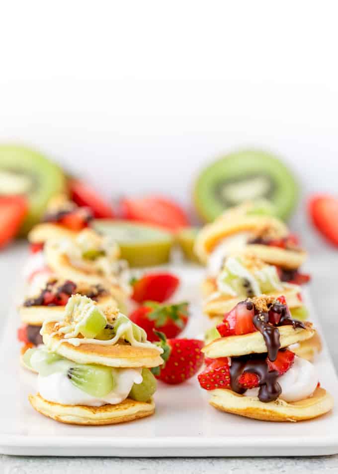 Fruity S'mores Marshmallow Blinis - A simple and sweet appetizer!