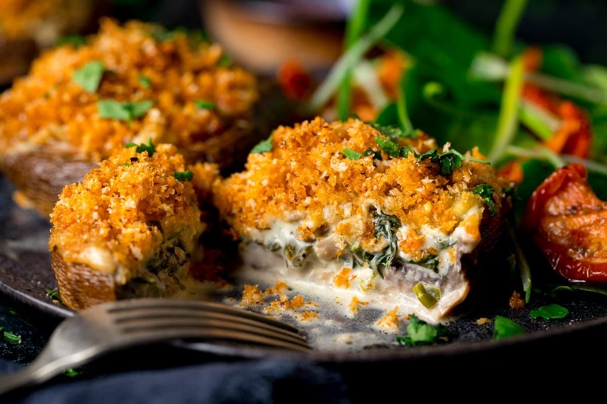 Stuffed Mushrooms - Nicky's Kitchen Sanctuary