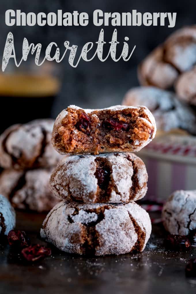 Making homemade Christmas gifts this year? Try my Chocolate Cranberry Amaretti Cookies! Naturally Gluten Free and super easy to make!