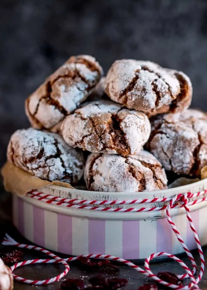 Making homemade Christmas gifts this year? Try my Chocolate Cranberry Amaretti Cookies! Naturally Gluten Free and super easy to make!