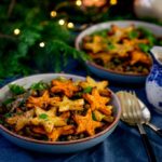 My Lentil and Mushroom Bowl with Star Potatoes makes a great festive recipe! Plus a quick gravy recipe for the rest of the Christmas veg. All vegan too!