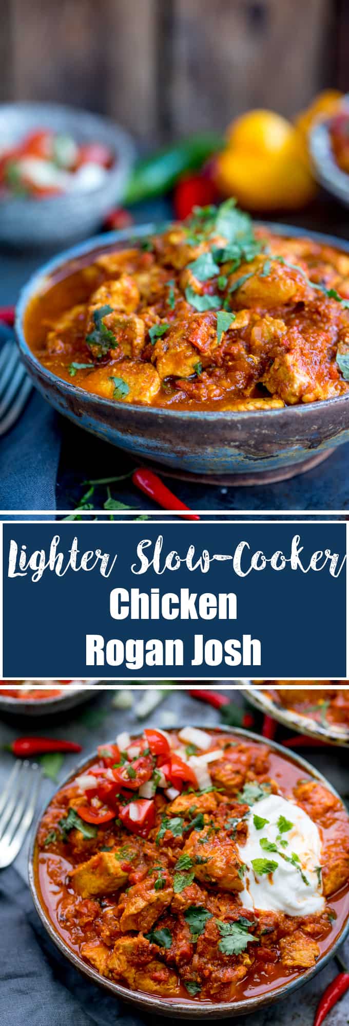 Healthier Slow Cooked Spicy Chicken Rogan Josh Nicky's Kitchen Sanctuary