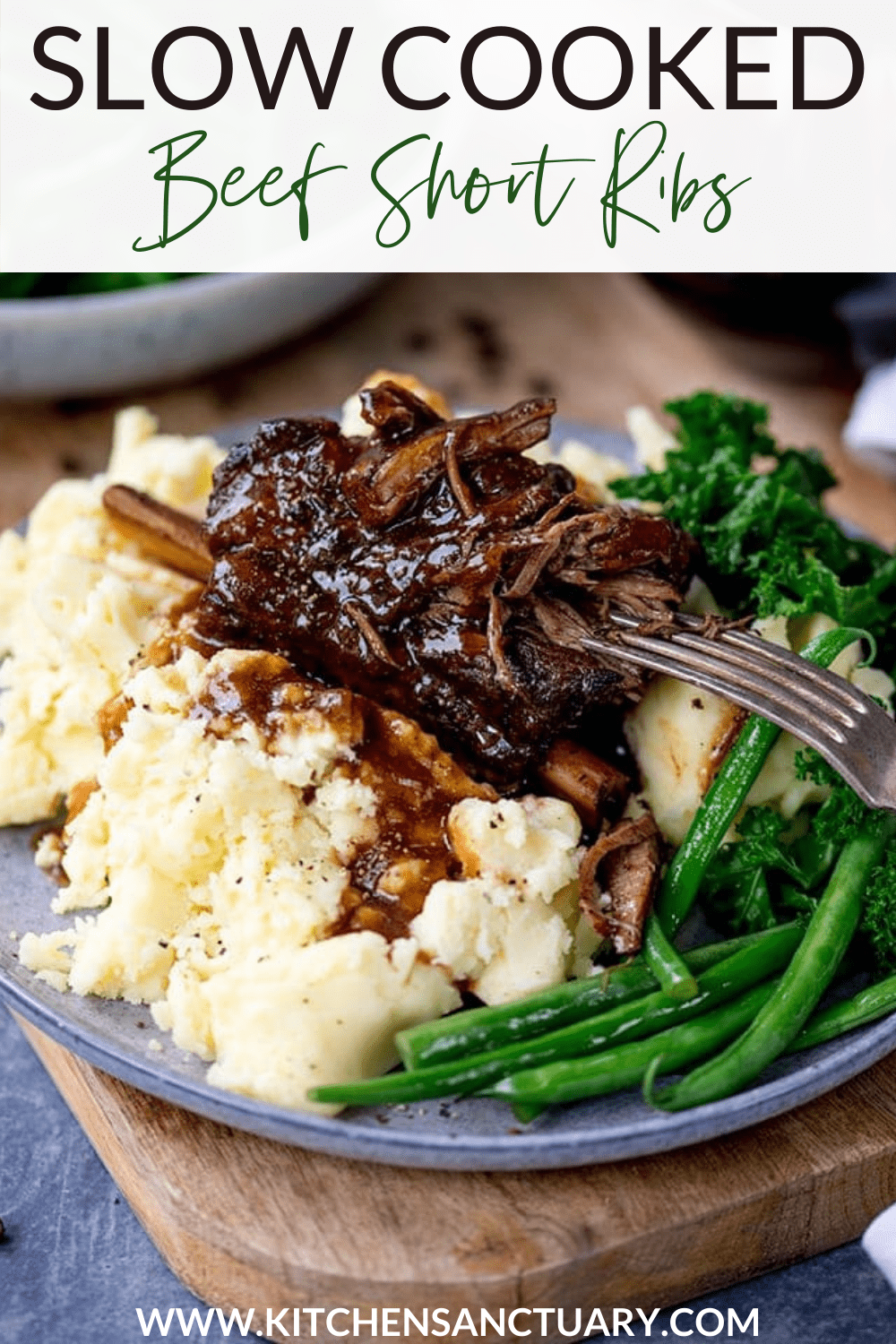 Slow Cooker Beef Short Ribs with Rich Gravy Nicky's Kitchen Sanctuary