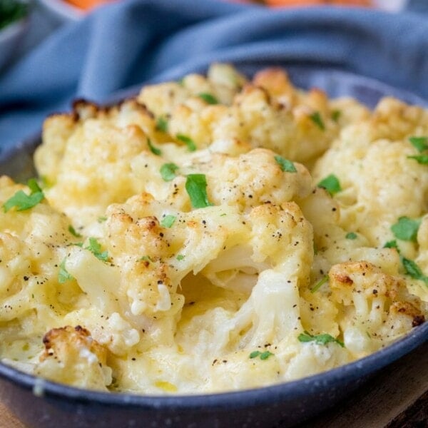 Cauliflower cheese with parsley
