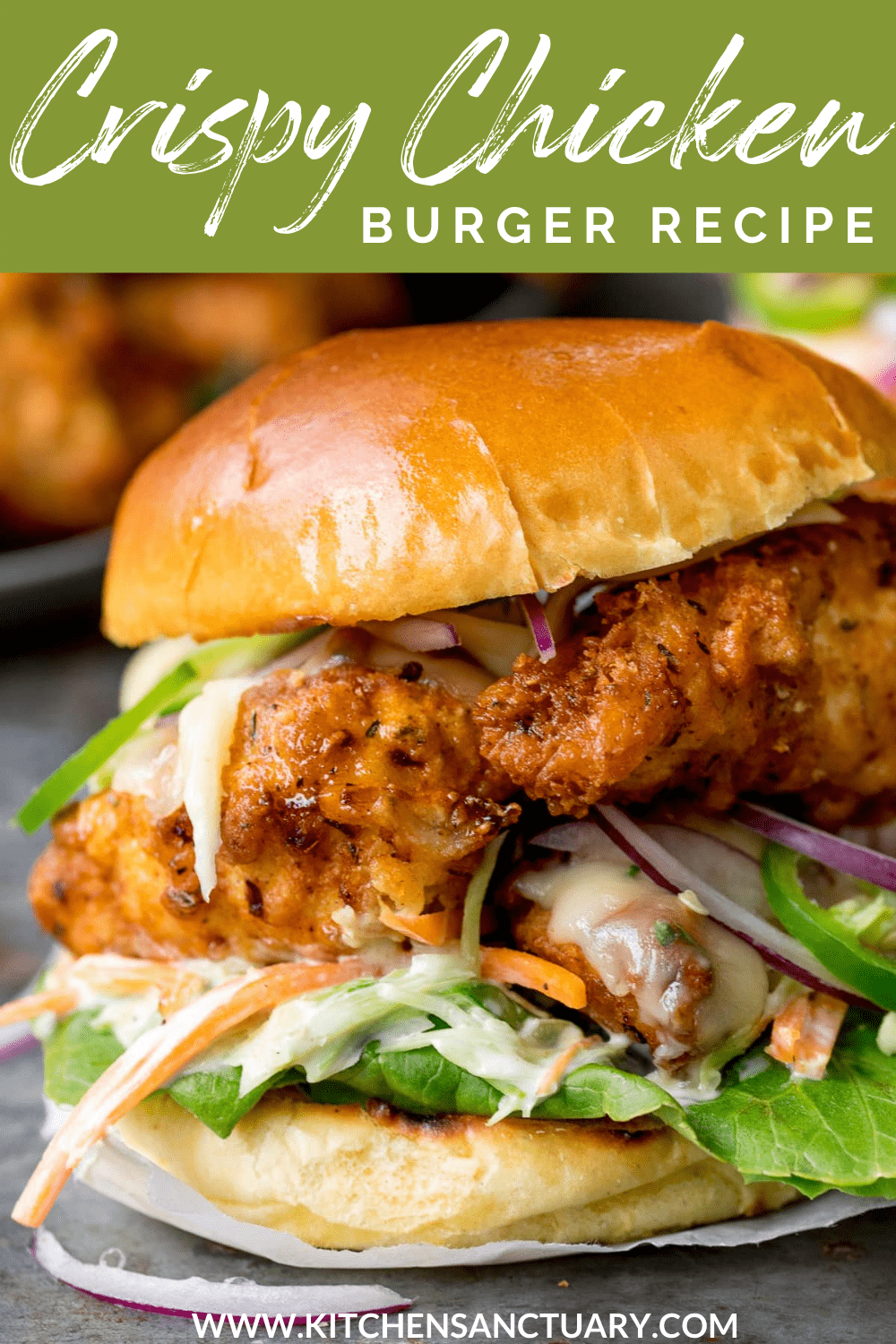 Crispy Chicken Burger with Honey Mustard Coleslaw Nicky's Kitchen