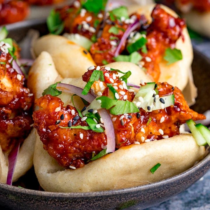 Korean Chicken Bao - Nicky's Kitchen Sanctuary