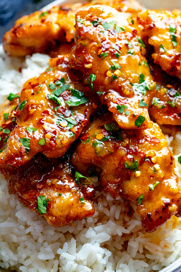 Honey Garlic Chicken - Chicken Thigh Recipes