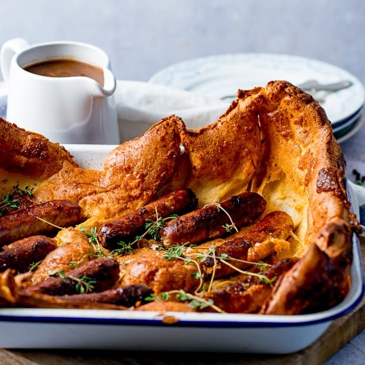 Toad in the Hole with Red Onion Gravy - 98