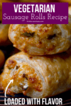 Vegetarian Sausage Rolls stacked up