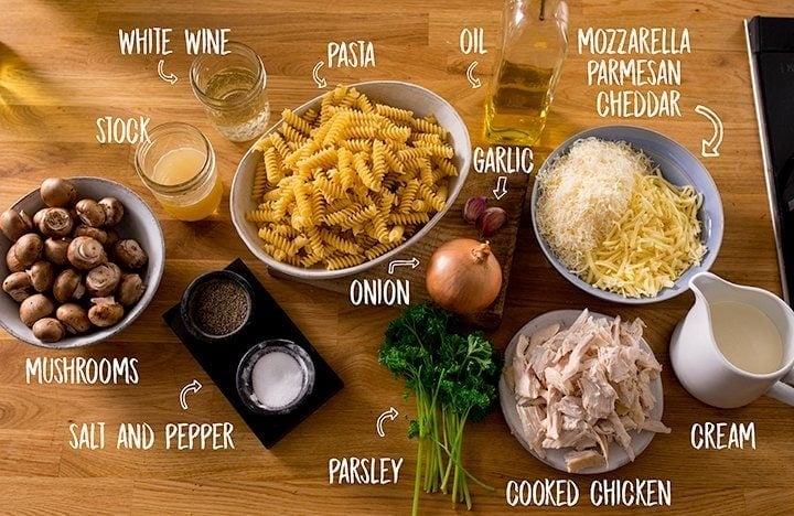 Creamy Chicken Alfredo Pasta Bake - 40