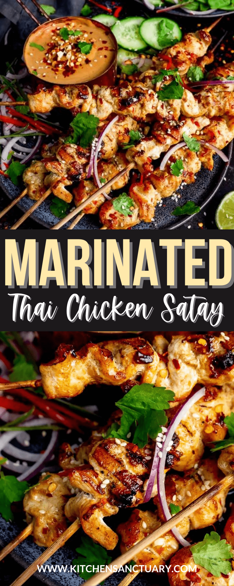 Easy Chicken Satay with Peanut Chilli Sauce Nicky's Kitchen Sanctuary