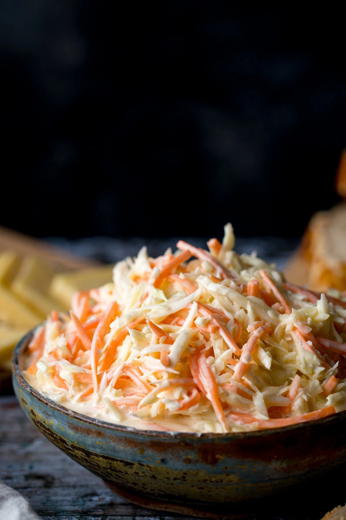 KFC style coleslaw in a bowl