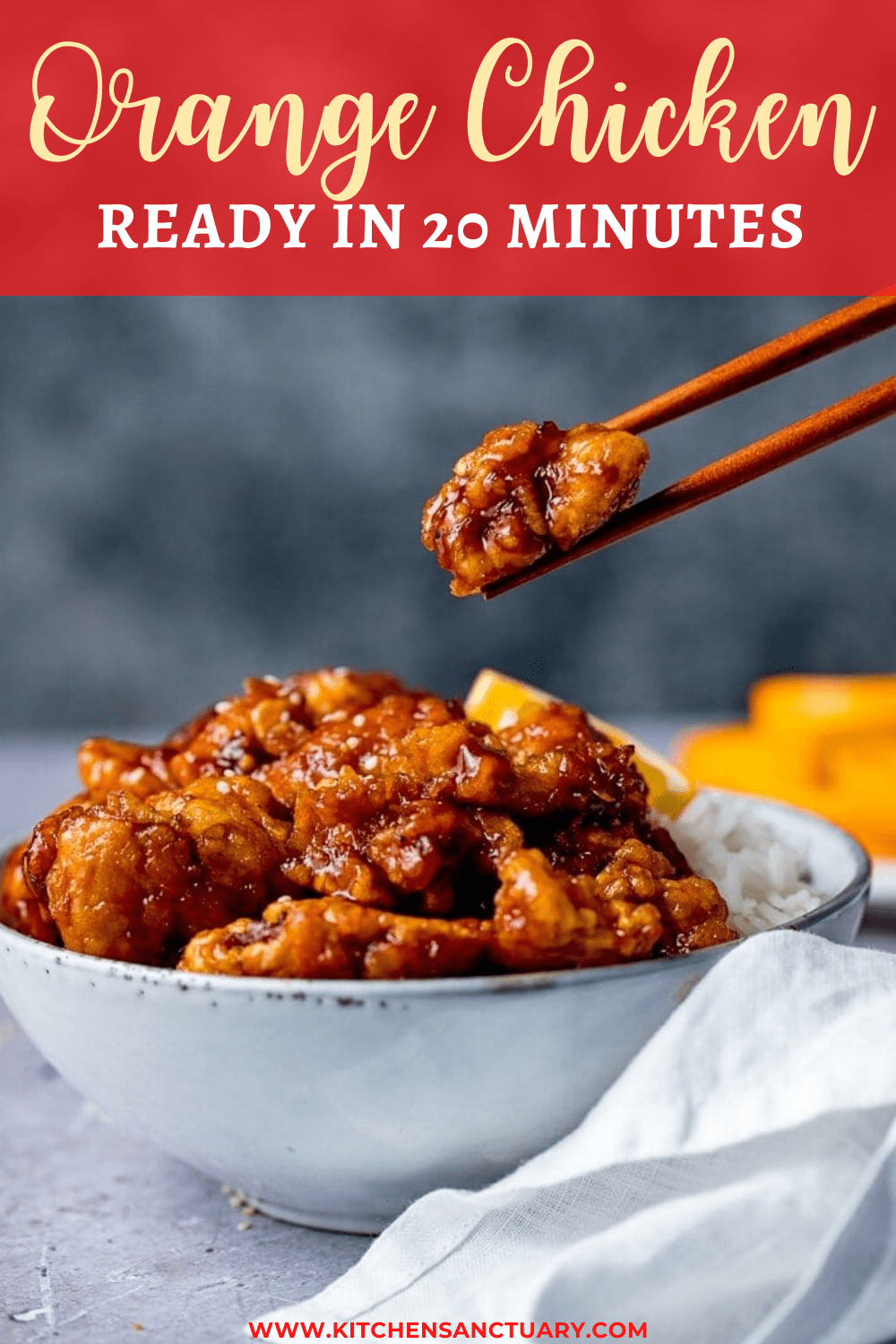 Orange Chicken Recipe - Ready in 20 Minutes! - Nicky's Kitchen Sanctuary