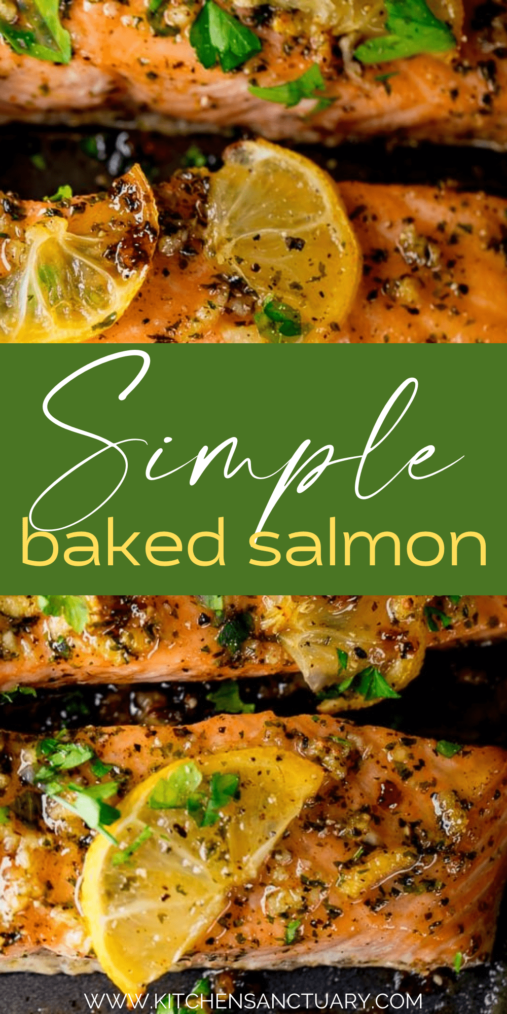 Honey Garlic Butter Baked Salmon - Nicky's Kitchen Sanctuary