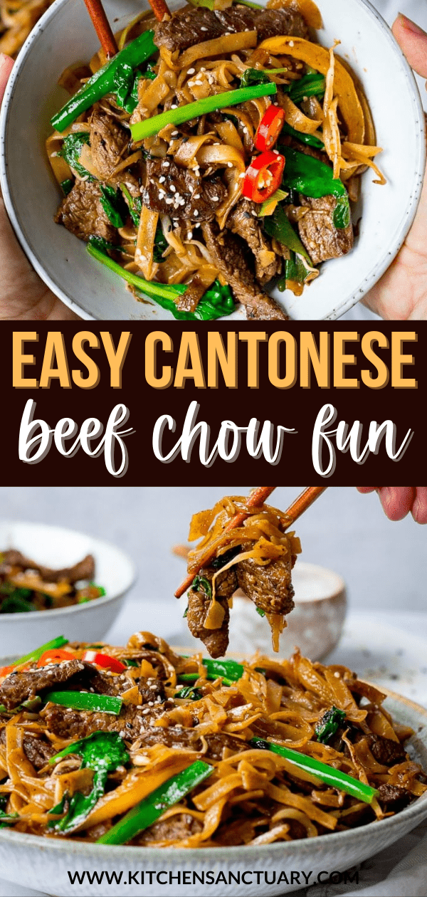Easy Beef Chow Fun Recipe - Nicky's Kitchen Sanctuary