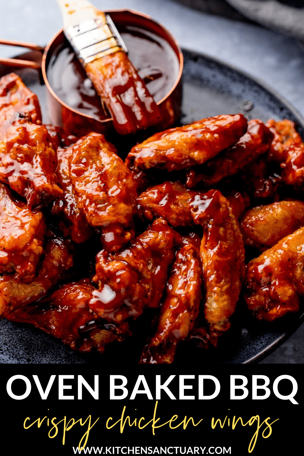 BBQ Chicken Wings Nicky's Kitchen Sanctuary