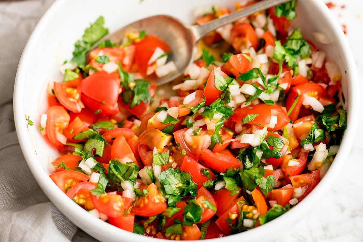 Tomato and Onion Salad - Nicky's Kitchen Sanctuary