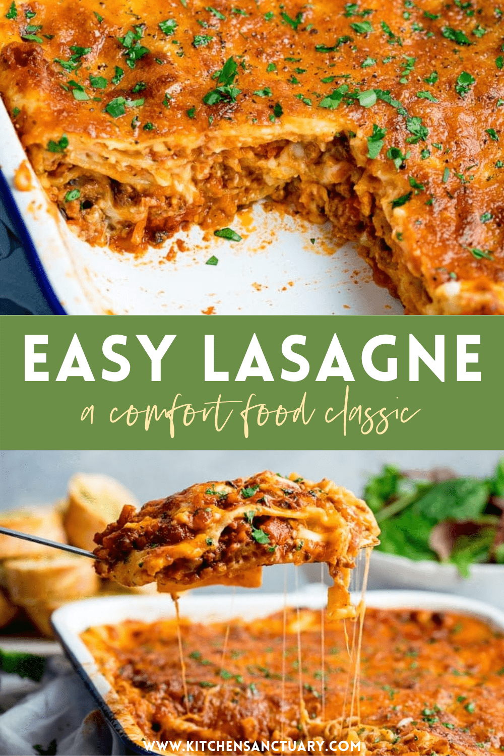 Easy Lasagne Recipe - Nicky's Kitchen Sanctuary