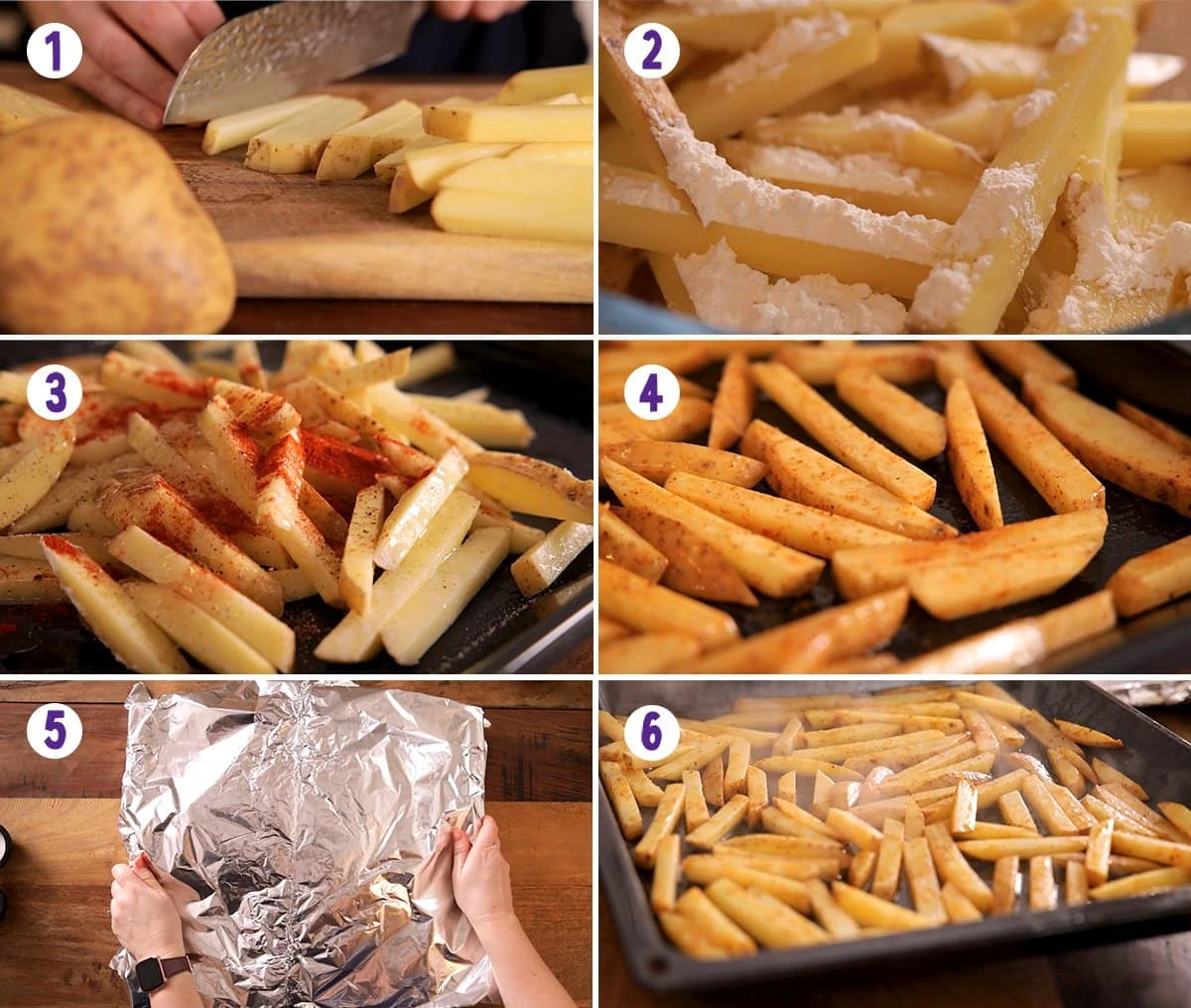 The process of making oven baked chips