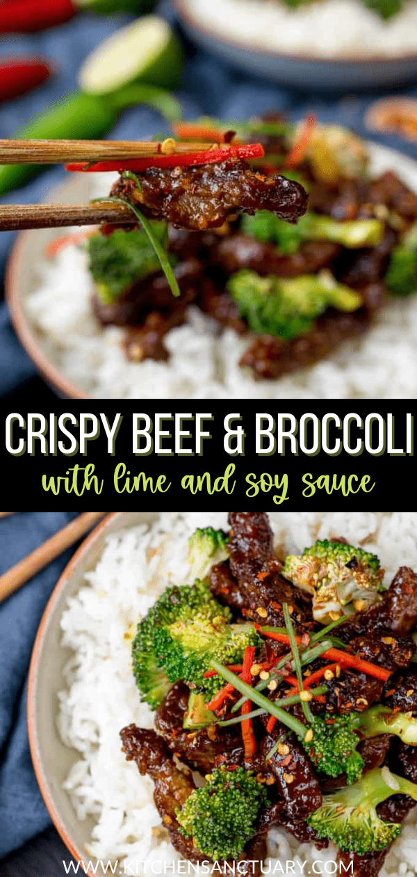 Sweet and Tangy Crispy Beef with Broccoli - Nicky's Kitchen Sanctuary