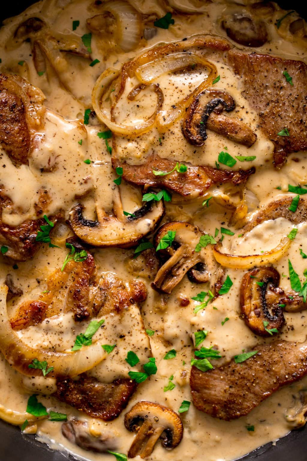 Smothered Pork Steak - Nicky's Kitchen Sanctuary