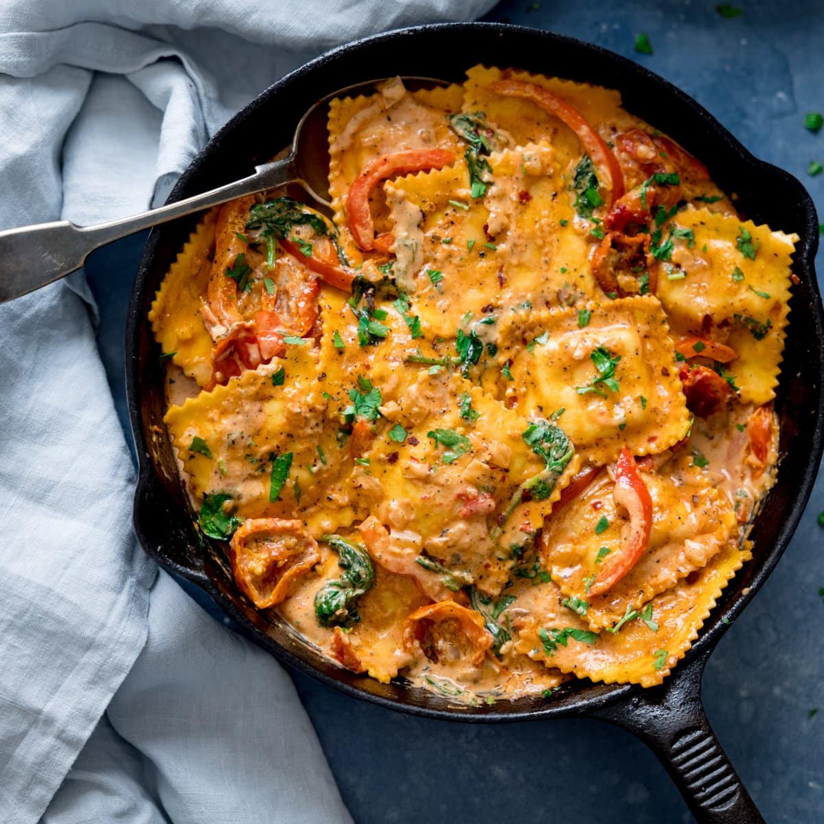 Creamy Tomato Ravioli Sauce - Nicky's Kitchen Sanctuary