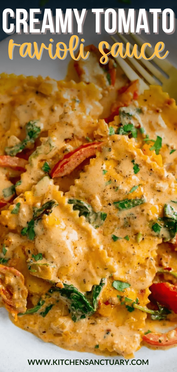 Creamy Tomato Ravioli Sauce Nicky's Kitchen Sanctuary