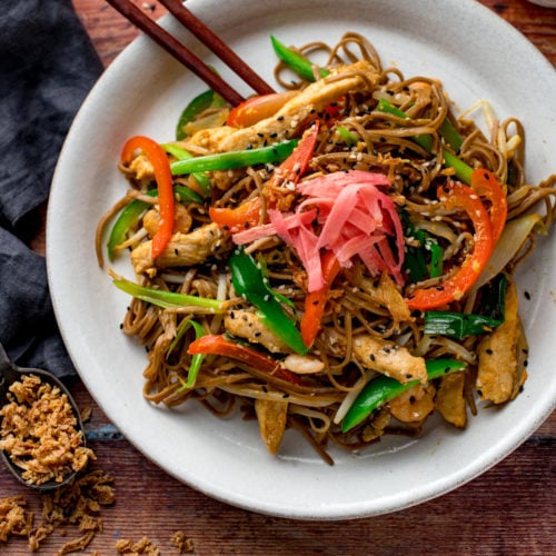 Chicken Yakisoba - Nicky's Kitchen Sanctuary