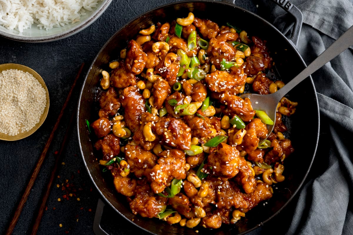 Sticky Cashew Chicken - Nicky's Kitchen Sanctuary