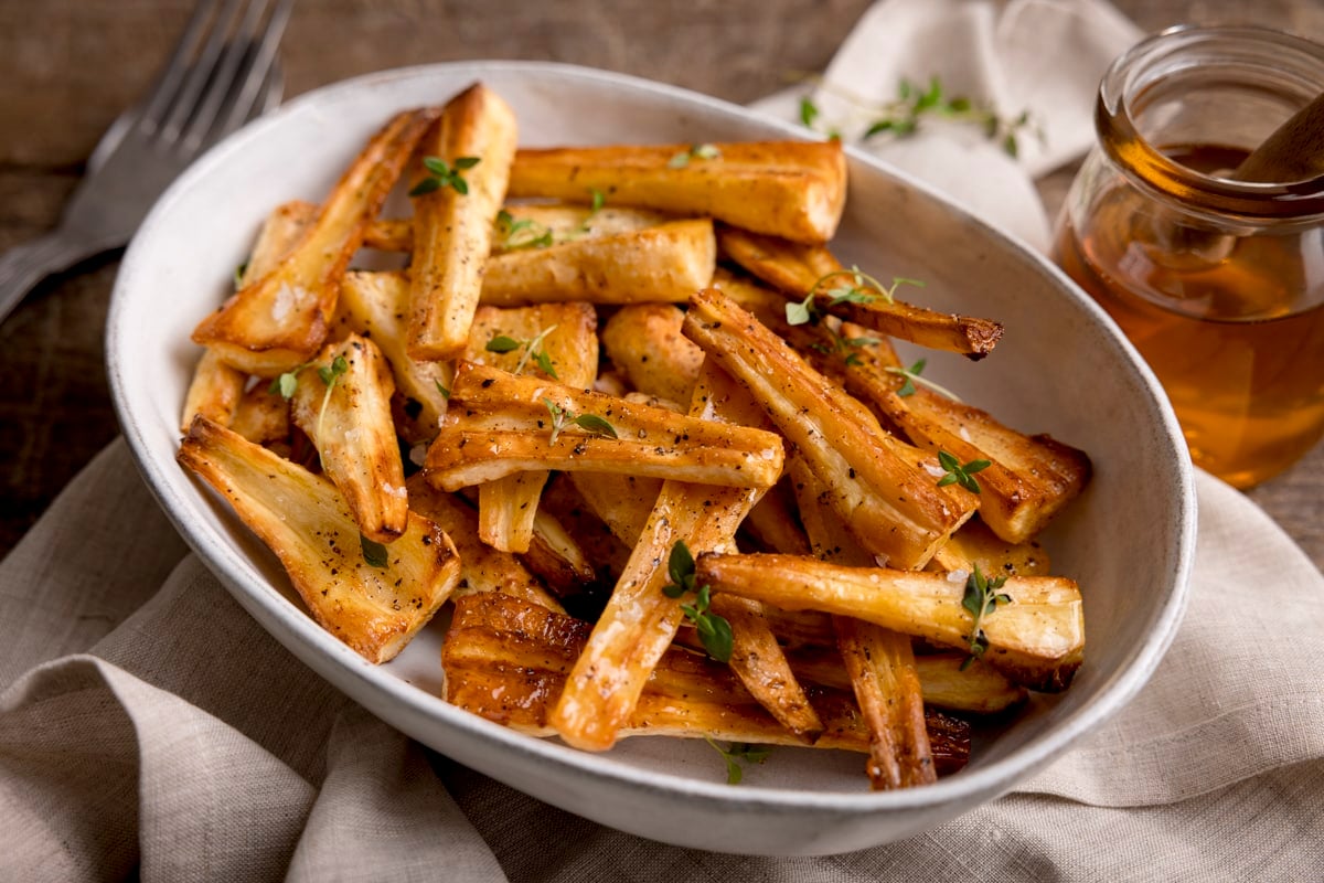 Honey Roasted Parsnips - Kitchen Sanctuary