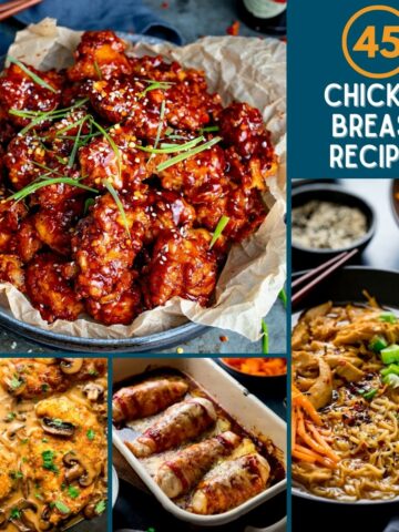 Collage of Chicken Breast Recipe Images