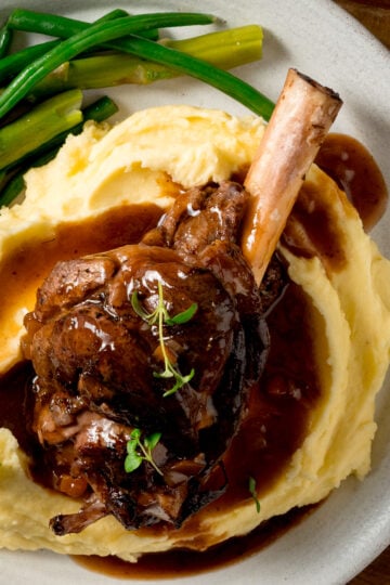Slow Cooker Lamb Shanks - Nicky's Kitchen Sanctuary