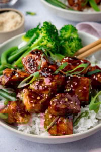 Air Fryer Teriyaki Salmon - Nicky's Kitchen Sanctuary