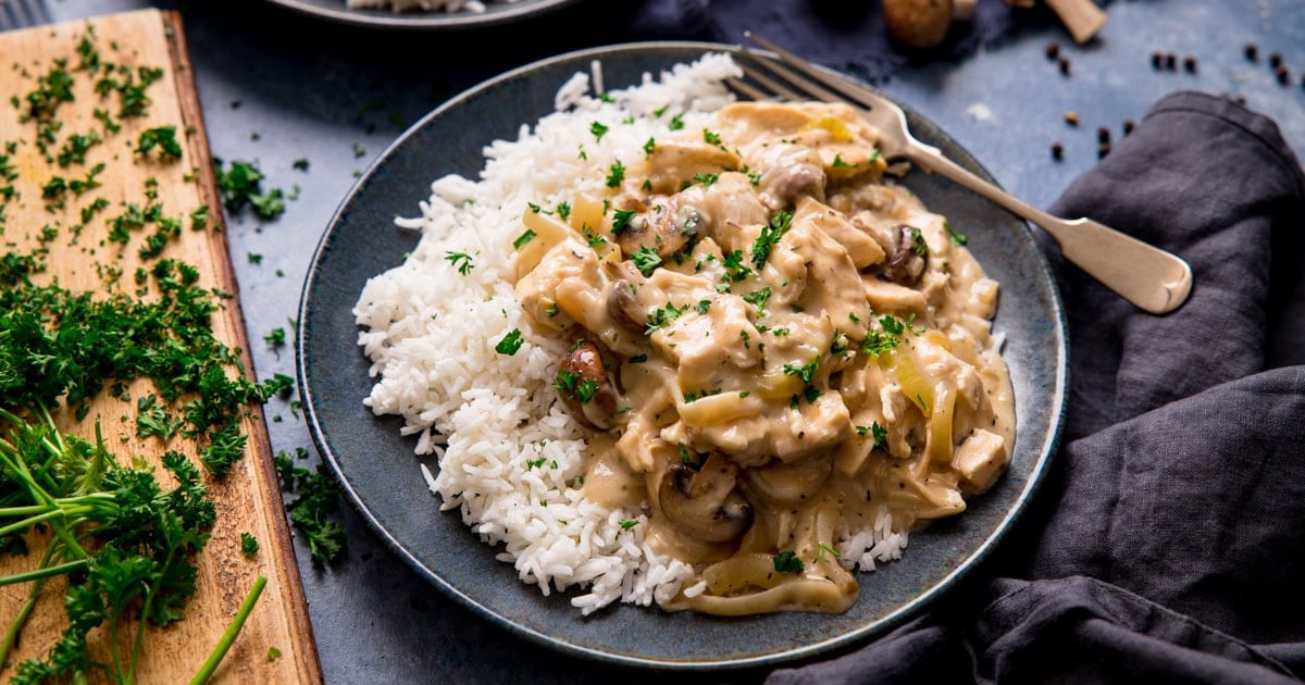 Chicken a la king - 30 minute dinner! - Kitchen Sanctuary