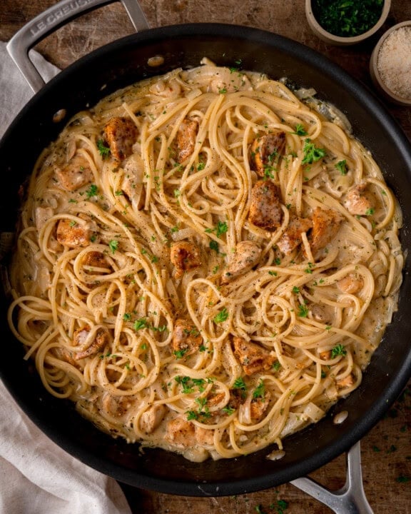 Garlic Butter Chicken Pasta