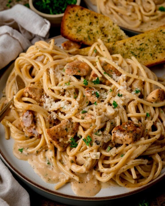 Garlic Butter Chicken Pasta